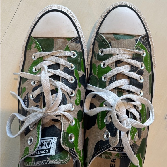 Converse Green Camouflage Sneakers - Picture 8 of 9